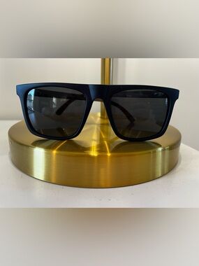 Aj Morgan Matte Black Polarized Men's Sunglasses - Classic Square Frame